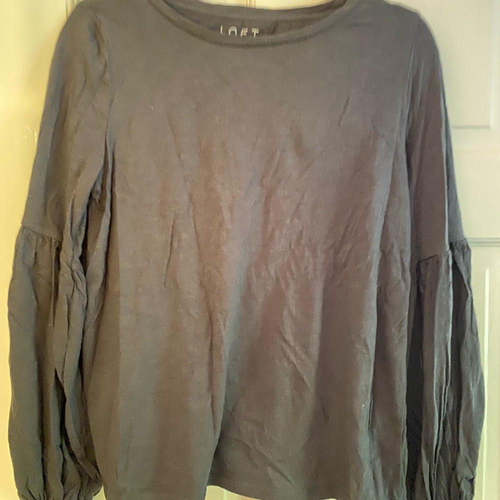 Gray long, puffy sleeve from Loft